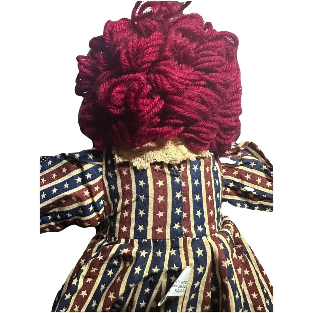 Raggedy Ann 20” Doll Springford‎ Gifts Country Folk. Star Dress
